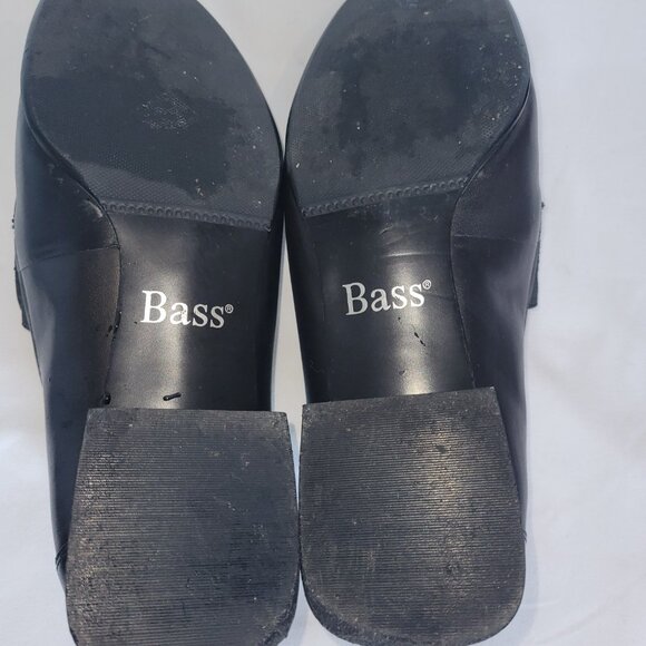 Bass Linda Loafers Black Leather Size 7W - Picture 9 of 9